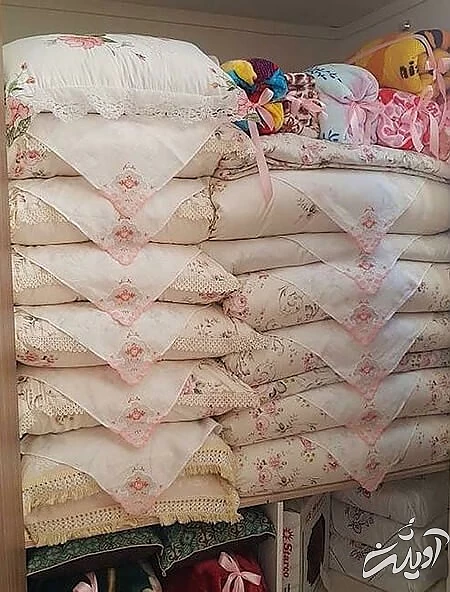 ایده هایی برای تزیین پتو برای جهیزیه, چیدمان پتو برای جهیزیه, چیدمان پتو برای عروس